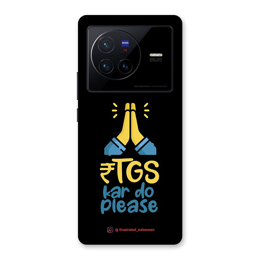 RTGS Kar Do Please Black Back Case for Vivo X80