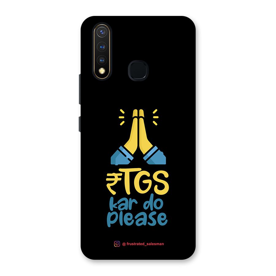 RTGS Kar Do Please Black Back Case for Vivo Y19