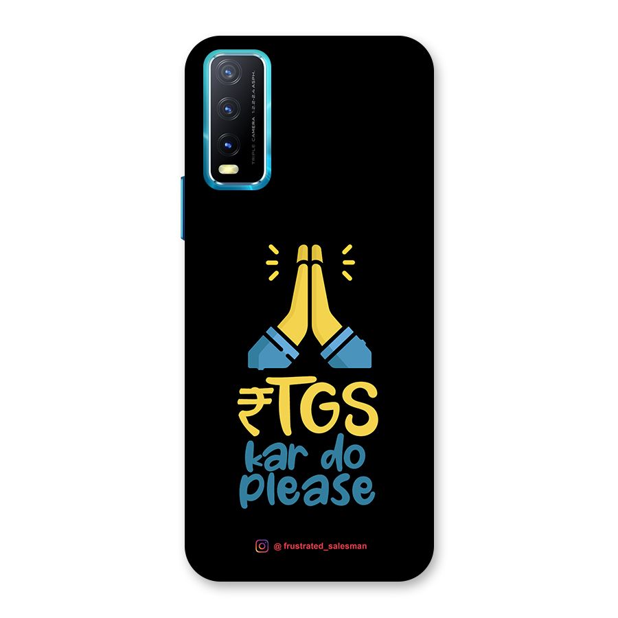 RTGS Kar Do Please Black Back Case for Vivo Y20