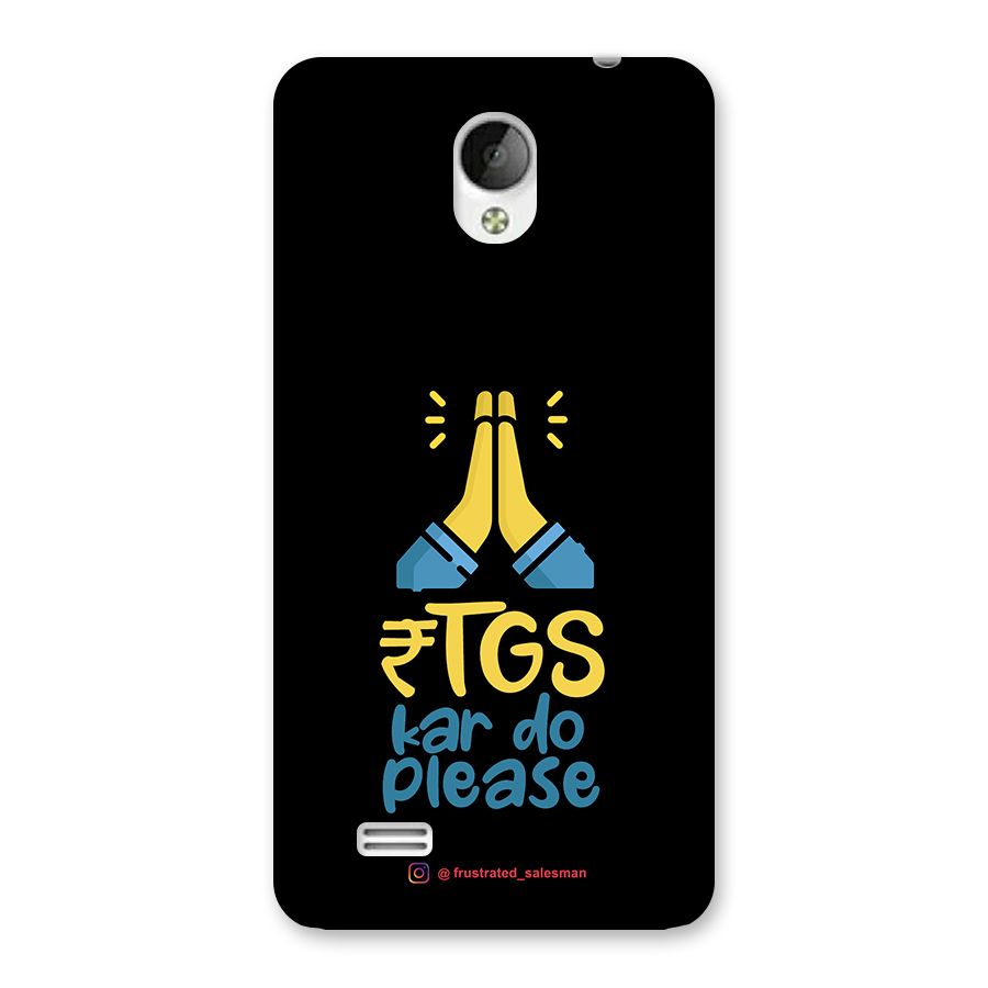 RTGS Kar Do Please Black Back Case for Vivo Y21