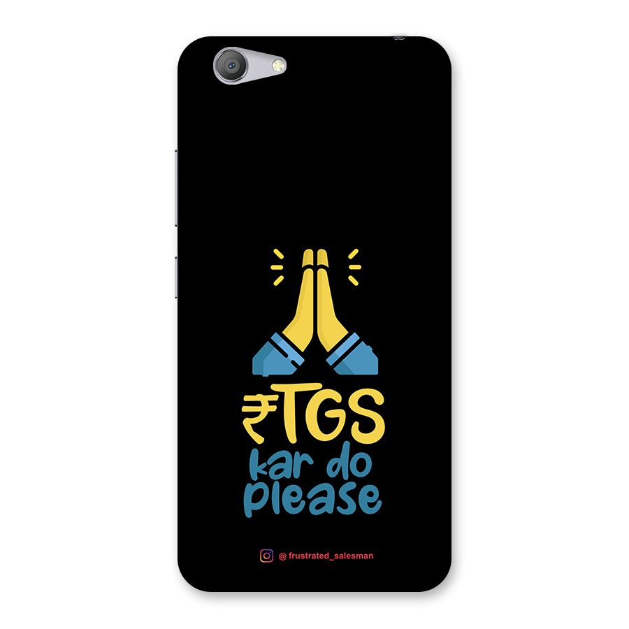 RTGS Kar Do Please Black Back Case for Vivo Y53