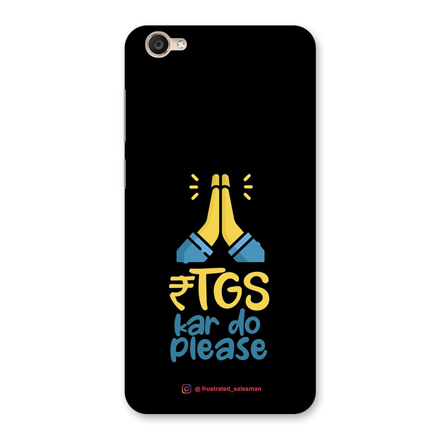 RTGS Kar Do Please Black Back Case for Vivo Y55s