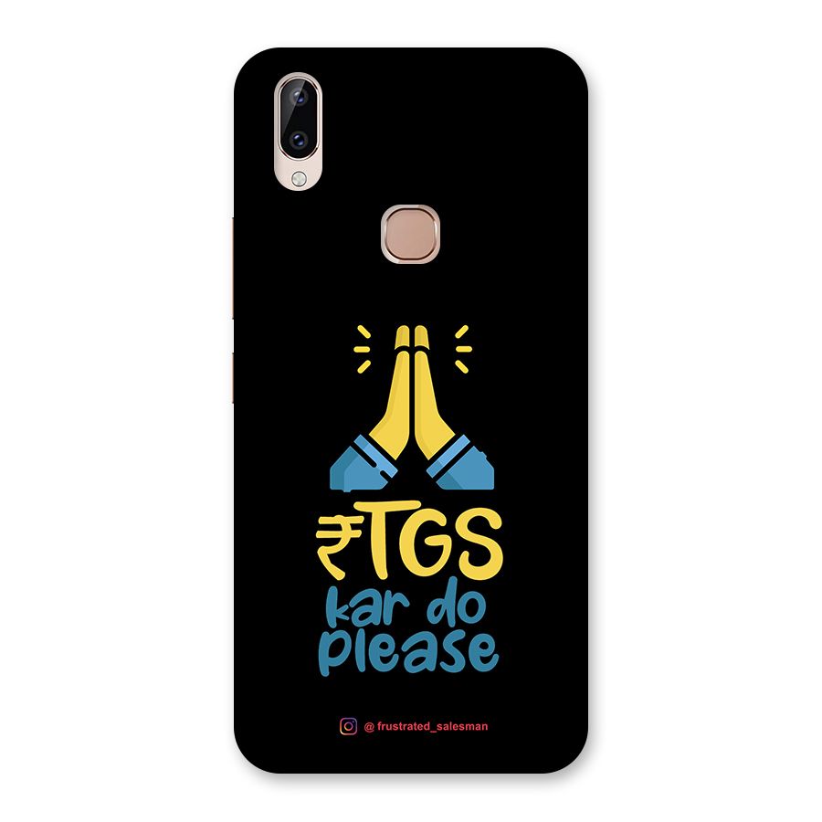 RTGS Kar Do Please Black Back Case for Vivo Y83 Pro