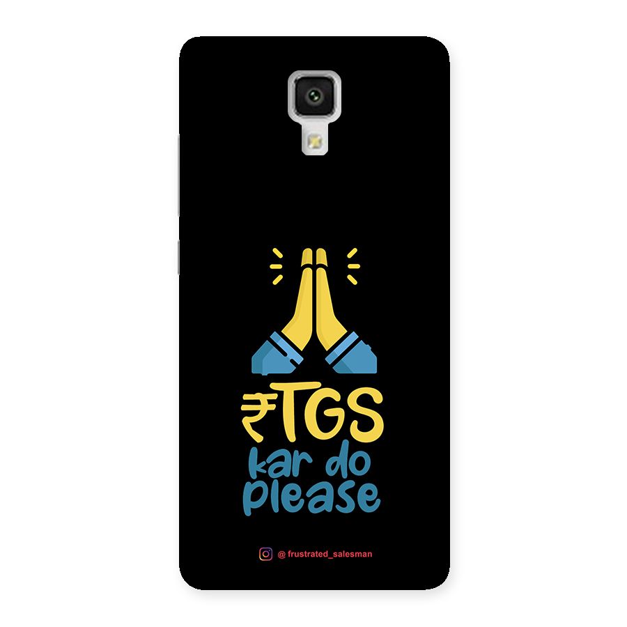 RTGS Kar Do Please Black Back Case for Xiaomi Mi 4