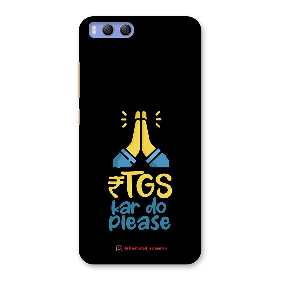 RTGS Kar Do Please Black Back Case for Xiaomi Mi 6