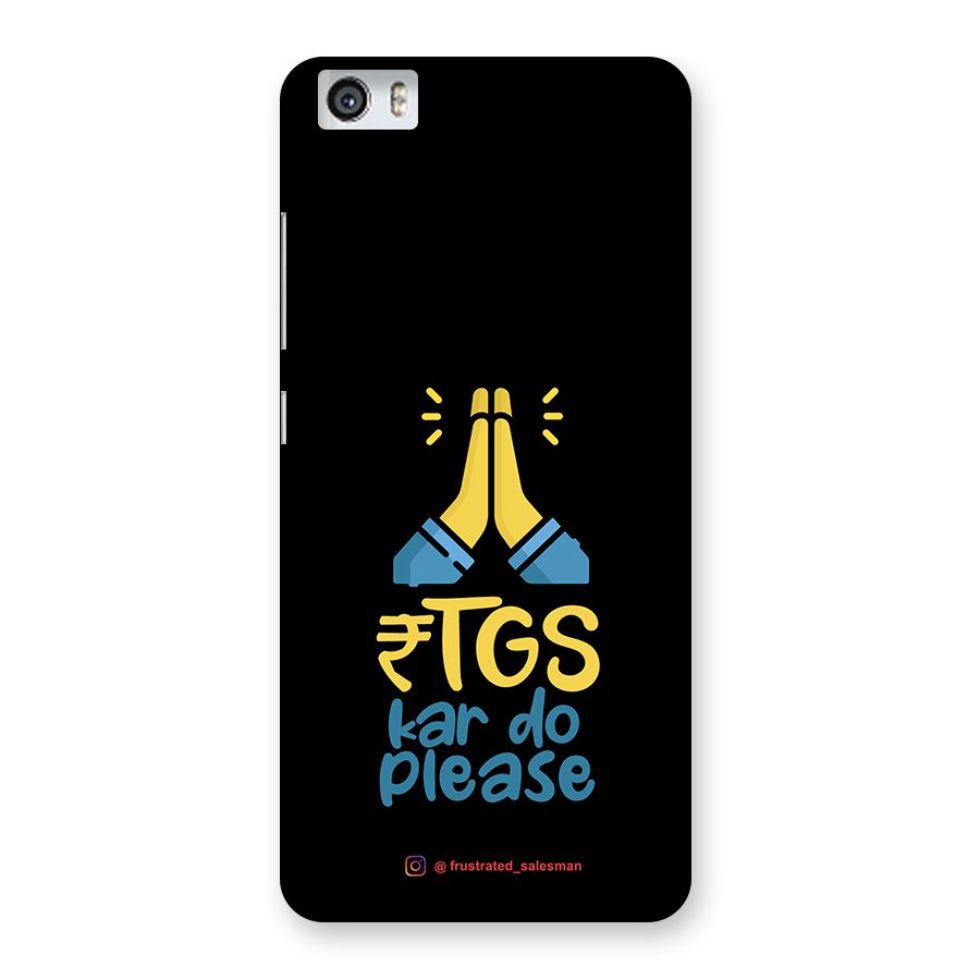 RTGS Kar Do Please Black Back Case for Xiaomi Redmi Mi5