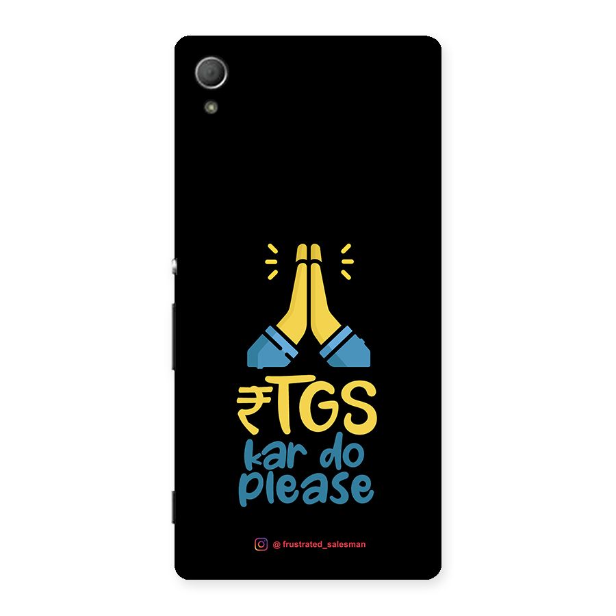 RTGS Kar Do Please Black Back Case for Xperia Z3 Plus
