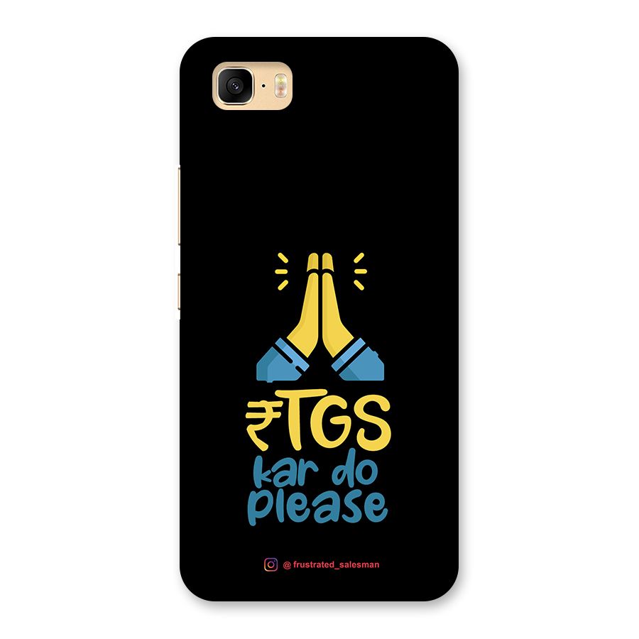 RTGS Kar Do Please Black Back Case for Zenfone 3s Max