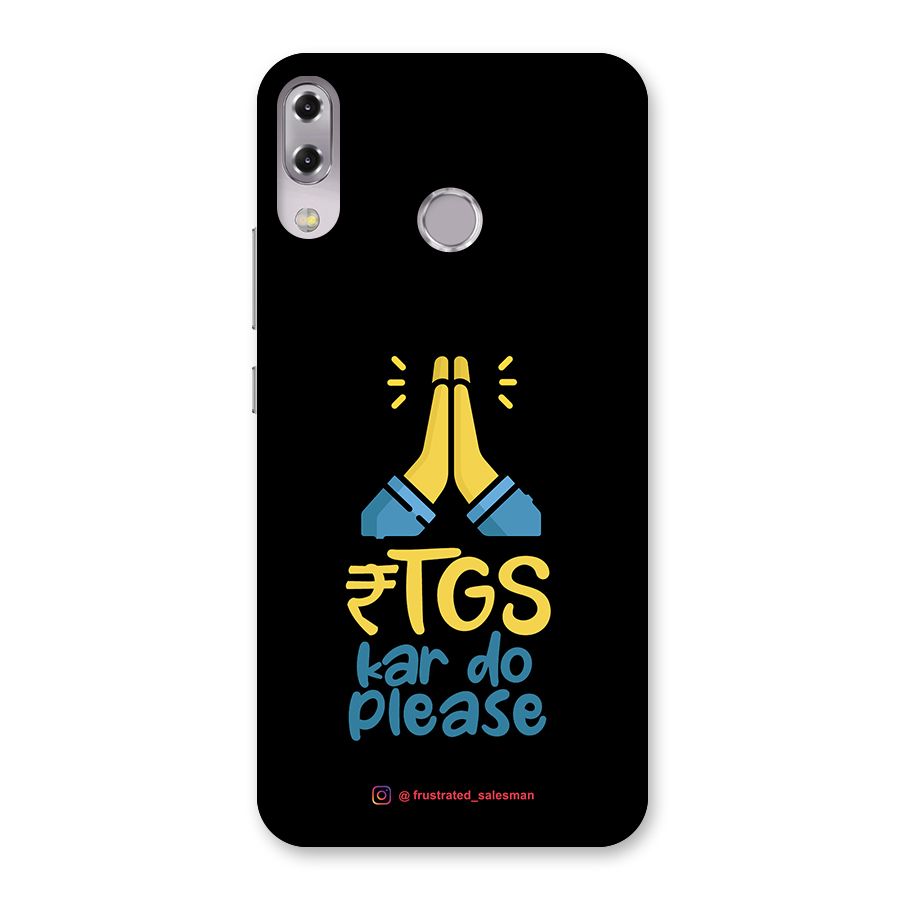 RTGS Kar Do Please Black Back Case for Zenfone 5Z