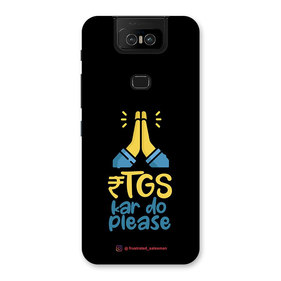 RTGS Kar Do Please Black Back Case for Zenfone 6z