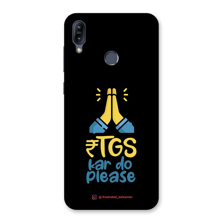 RTGS Kar Do Please Black Back Case for Zenfone Max M2