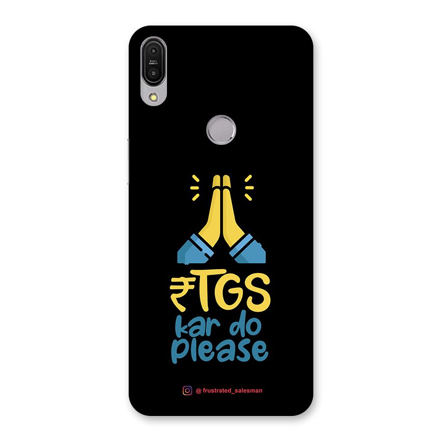 RTGS Kar Do Please Black Back Case for Zenfone Max Pro M1