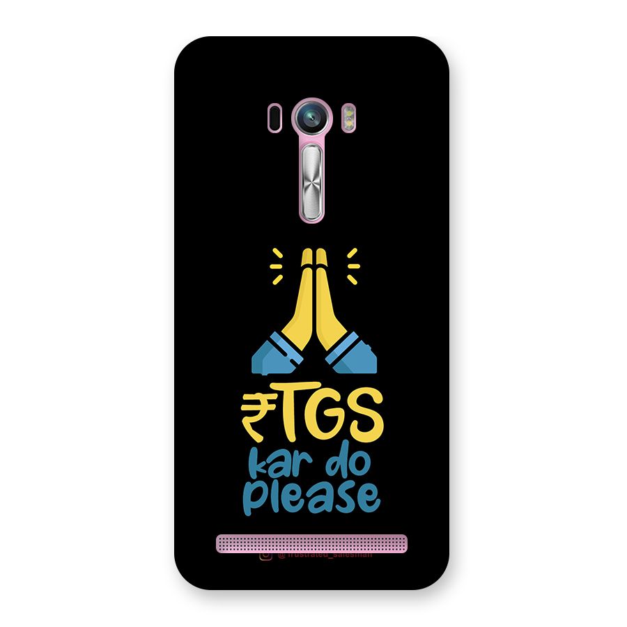RTGS Kar Do Please Black Back Case for Zenfone Selfie
