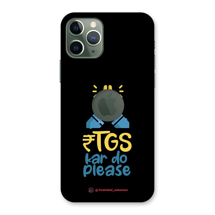 RTGS Kar Do Please Black Back Case for iPhone 11 Pro Logo  Cut