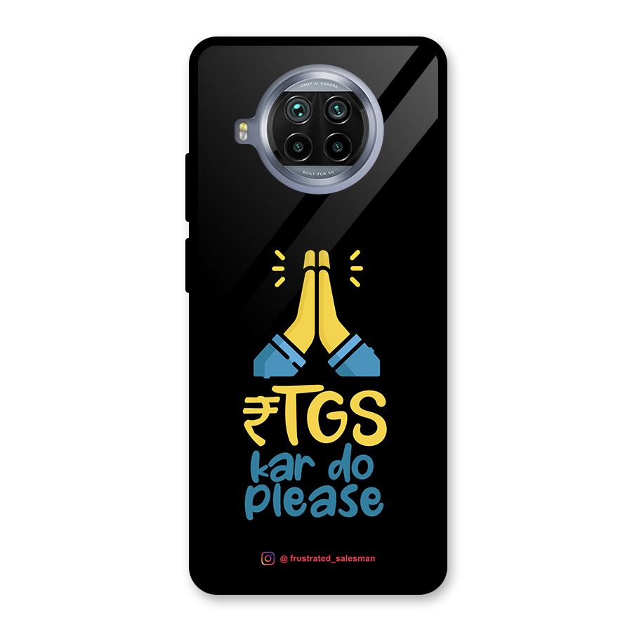 RTGS Kar Do Please Black Glass Back Case for Mi 10i