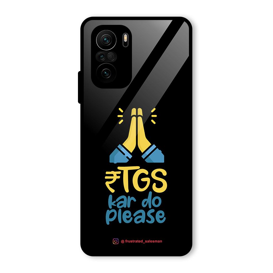 RTGS Kar Do Please Black Glass Back Case for Mi 11x