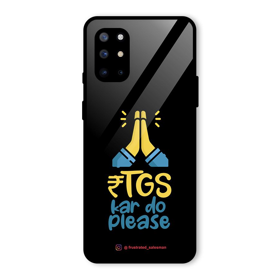RTGS Kar Do Please Black Glass Back Case for OnePlus 8T