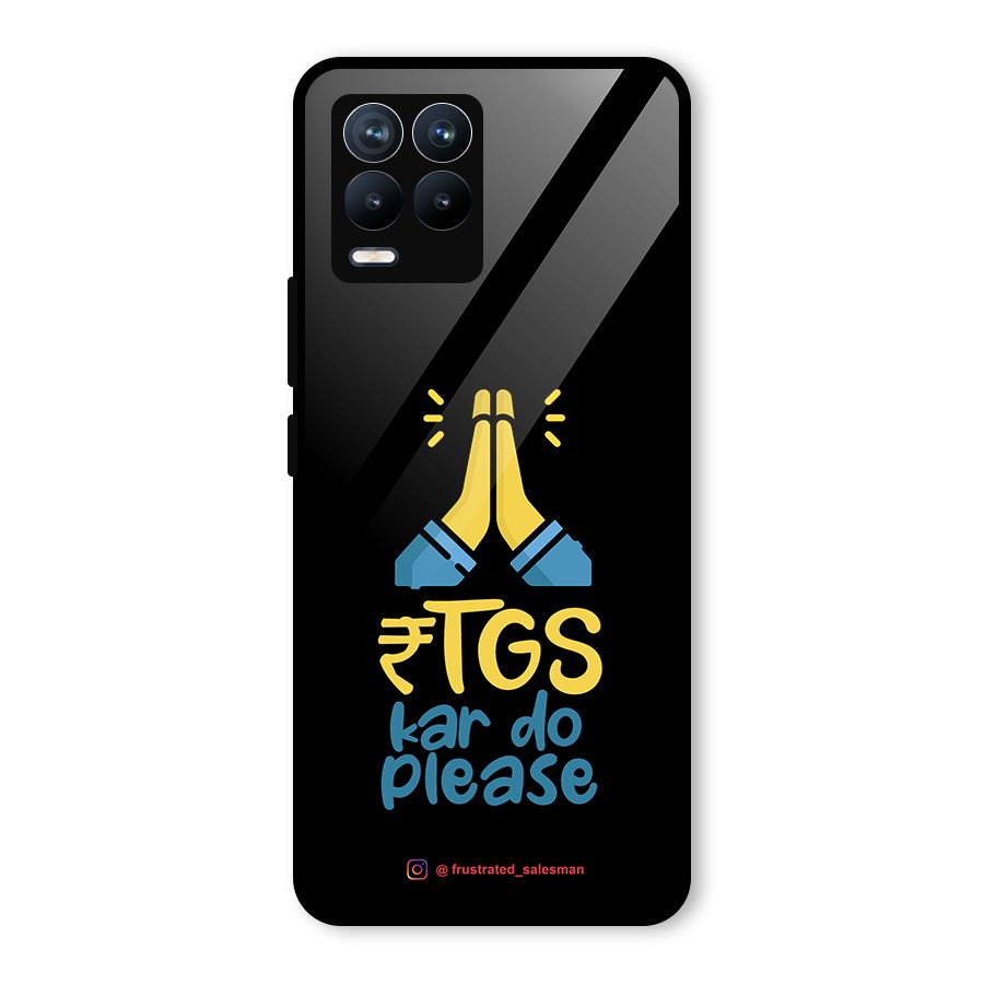 RTGS Kar Do Please Black Glass Back Case for Realme 8