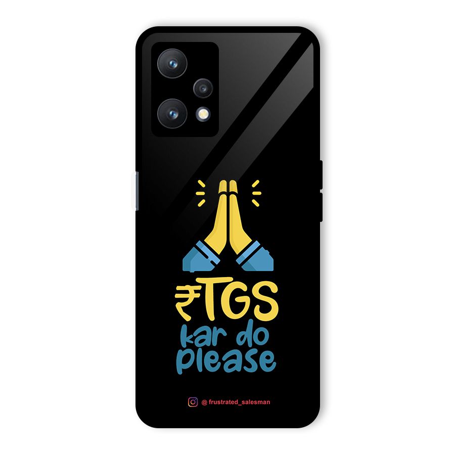 RTGS Kar Do Please Black Glass Back Case for Realme 9 Pro 5G