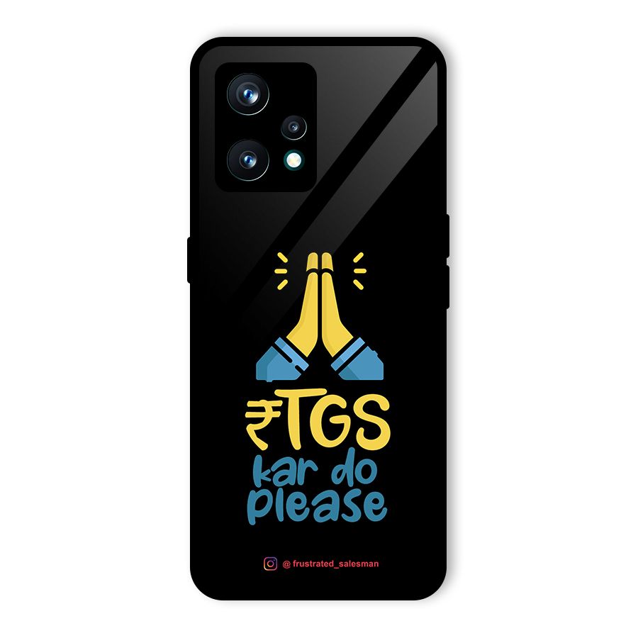 RTGS Kar Do Please Black Glass Back Case for Realme 9 Pro Plus 5G