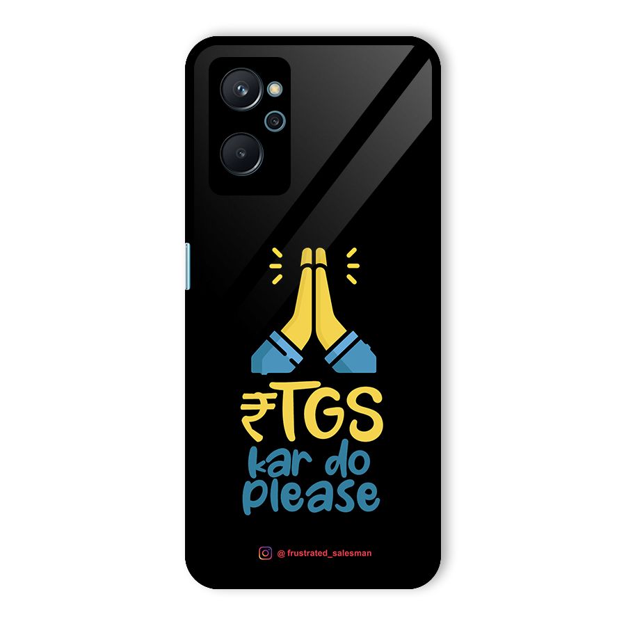 RTGS Kar Do Please Black Glass Back Case for Realme 9i