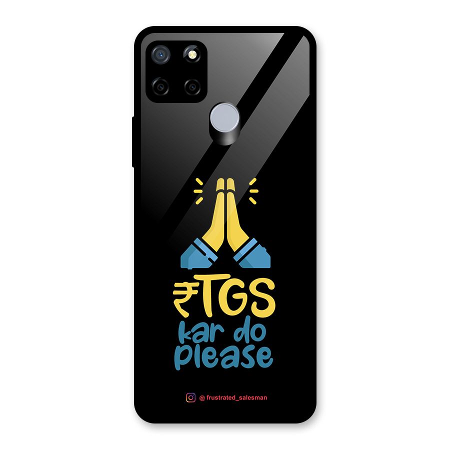 RTGS Kar Do Please Black Glass Back Case for Realme C12