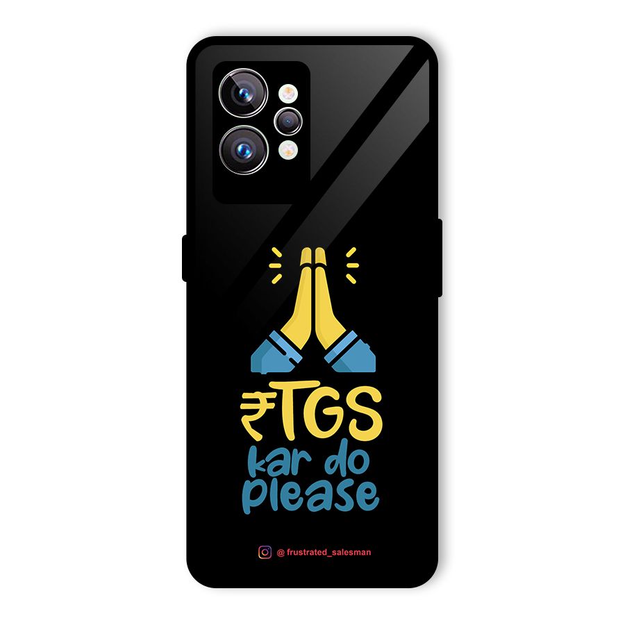 RTGS Kar Do Please Black Glass Back Case for Realme GT2 Pro