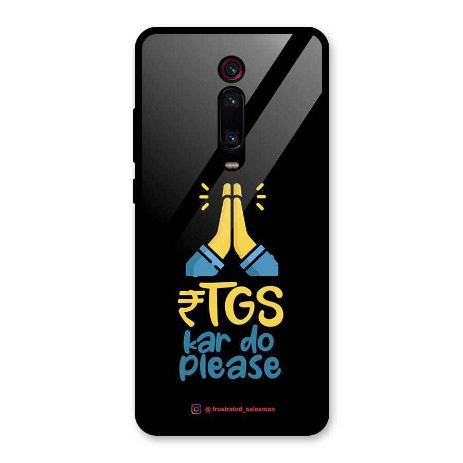 RTGS Kar Do Please Black Glass Back Case for Redmi K20