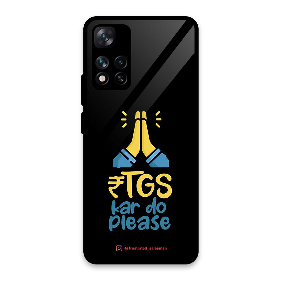 RTGS Kar Do Please Black Glass Back Case for Xiaomi 11i HyperCharge 5G