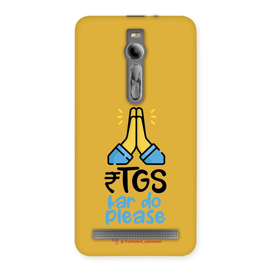 RTGS Kar Do Please Mustard Yellow Back Case for Asus Zenfone 2