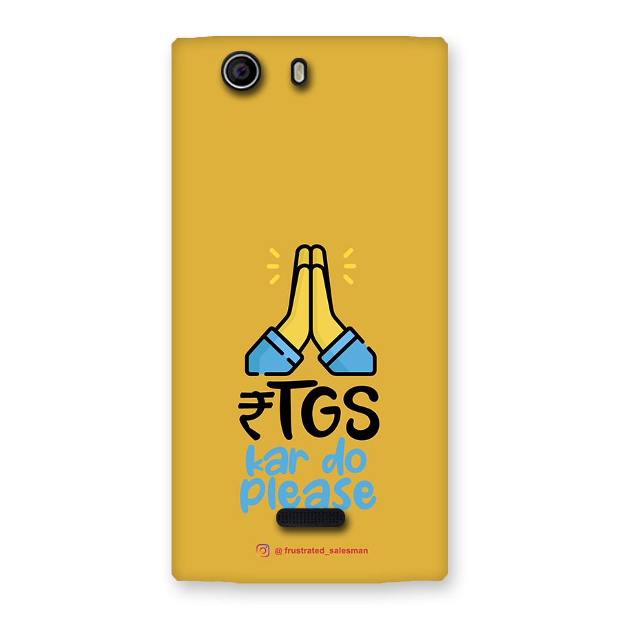 RTGS Kar Do Please Mustard Yellow Back Case for Canvas Nitro 2 E311