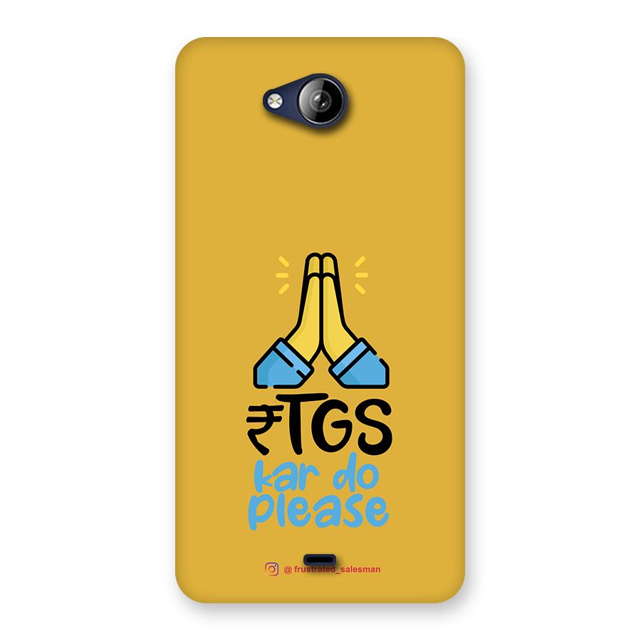 RTGS Kar Do Please Mustard Yellow Back Case for Canvas Play Q355