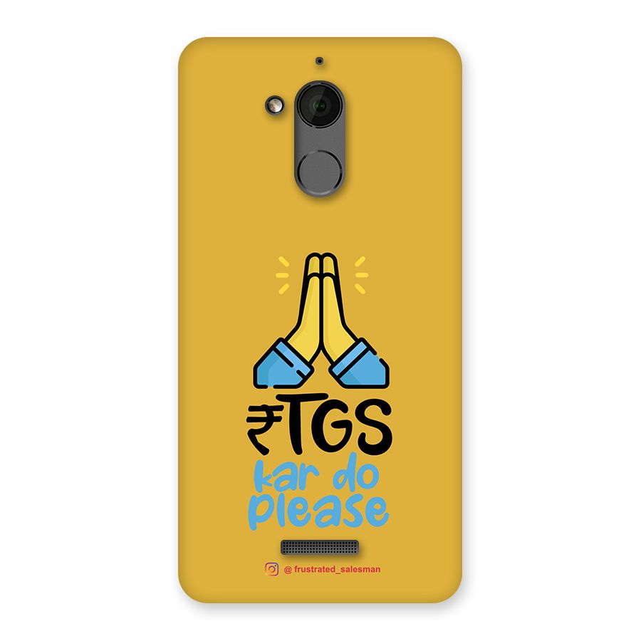 RTGS Kar Do Please Mustard Yellow Back Case for Coolpad Note 5