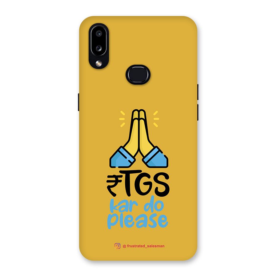 RTGS Kar Do Please Mustard Yellow Back Case for Galaxy A10s