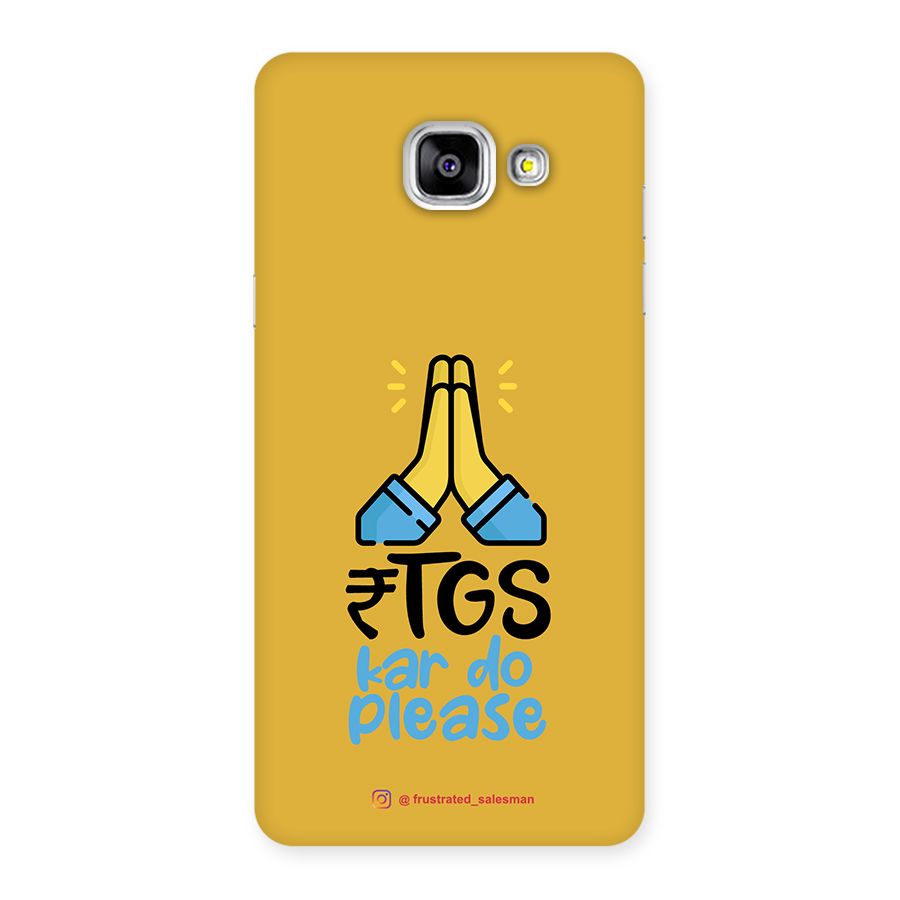 RTGS Kar Do Please Mustard Yellow Back Case for Galaxy A5 2016