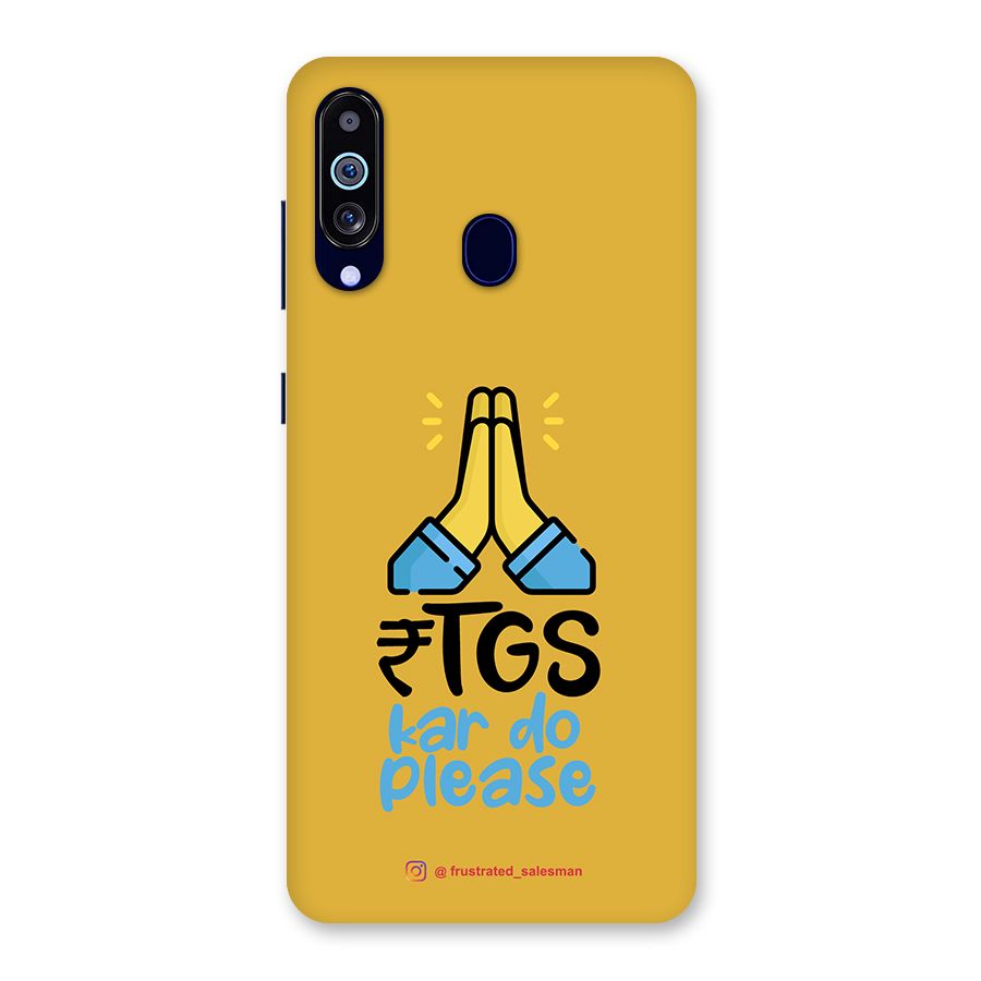 RTGS Kar Do Please Mustard Yellow Back Case for Galaxy A60