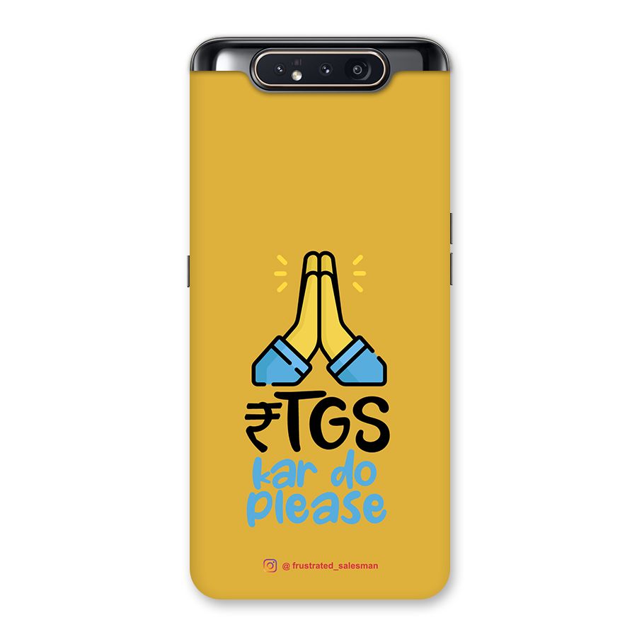 RTGS Kar Do Please Mustard Yellow Back Case for Galaxy A80