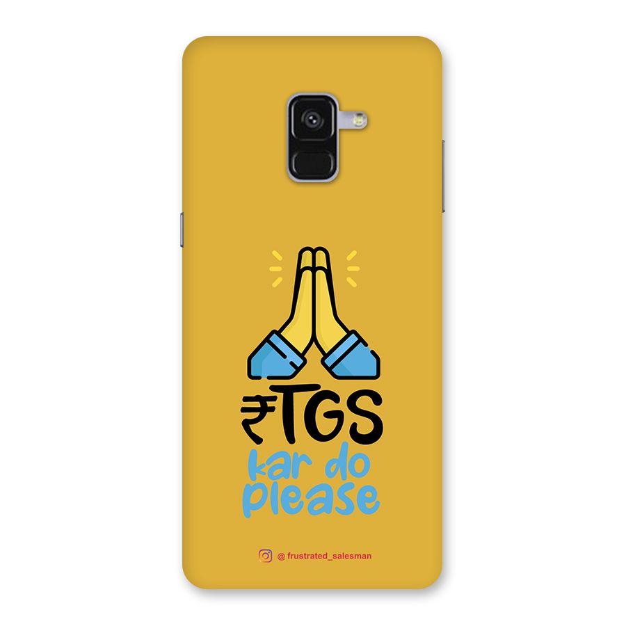 RTGS Kar Do Please Mustard Yellow Back Case for Galaxy A8 Plus