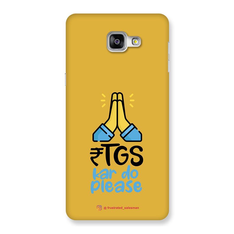 RTGS Kar Do Please Mustard Yellow Back Case for Galaxy A9