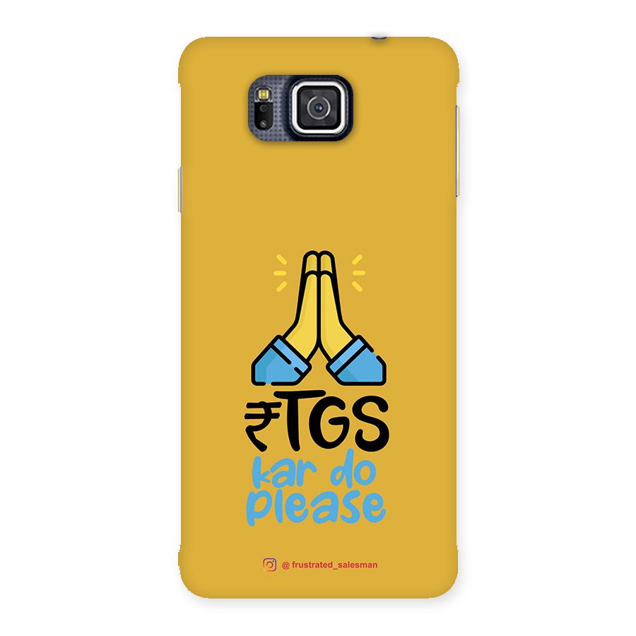 RTGS Kar Do Please Mustard Yellow Back Case for Galaxy Alpha