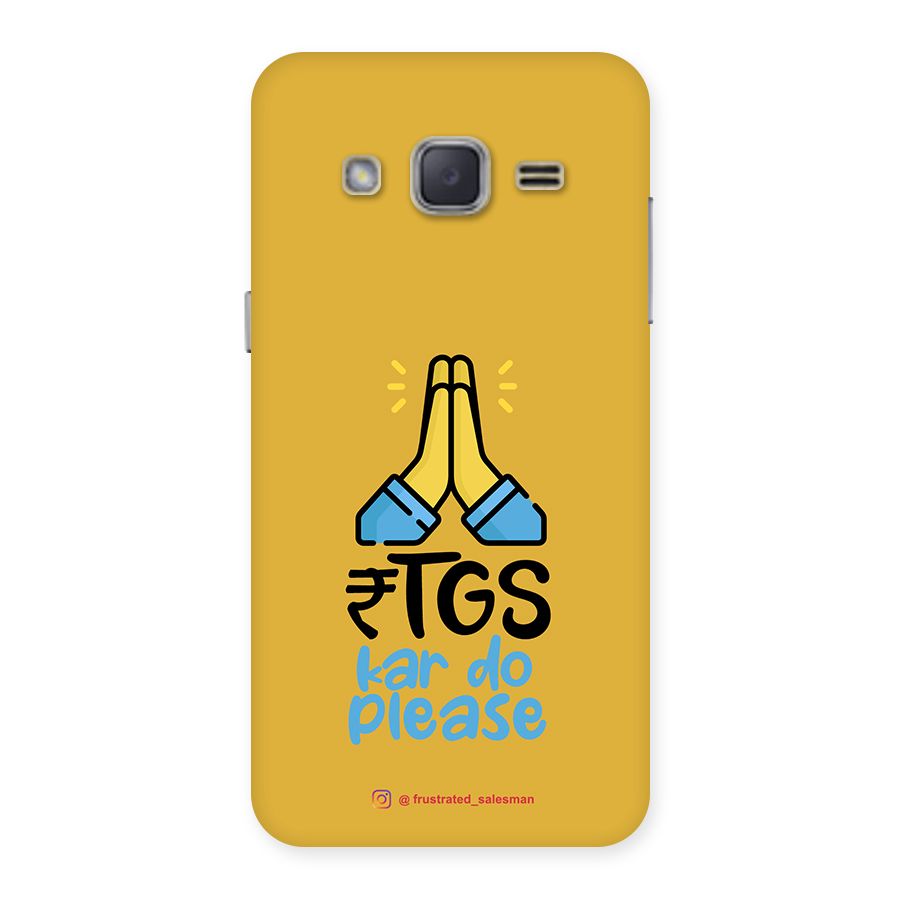 RTGS Kar Do Please Mustard Yellow Back Case for Galaxy J2