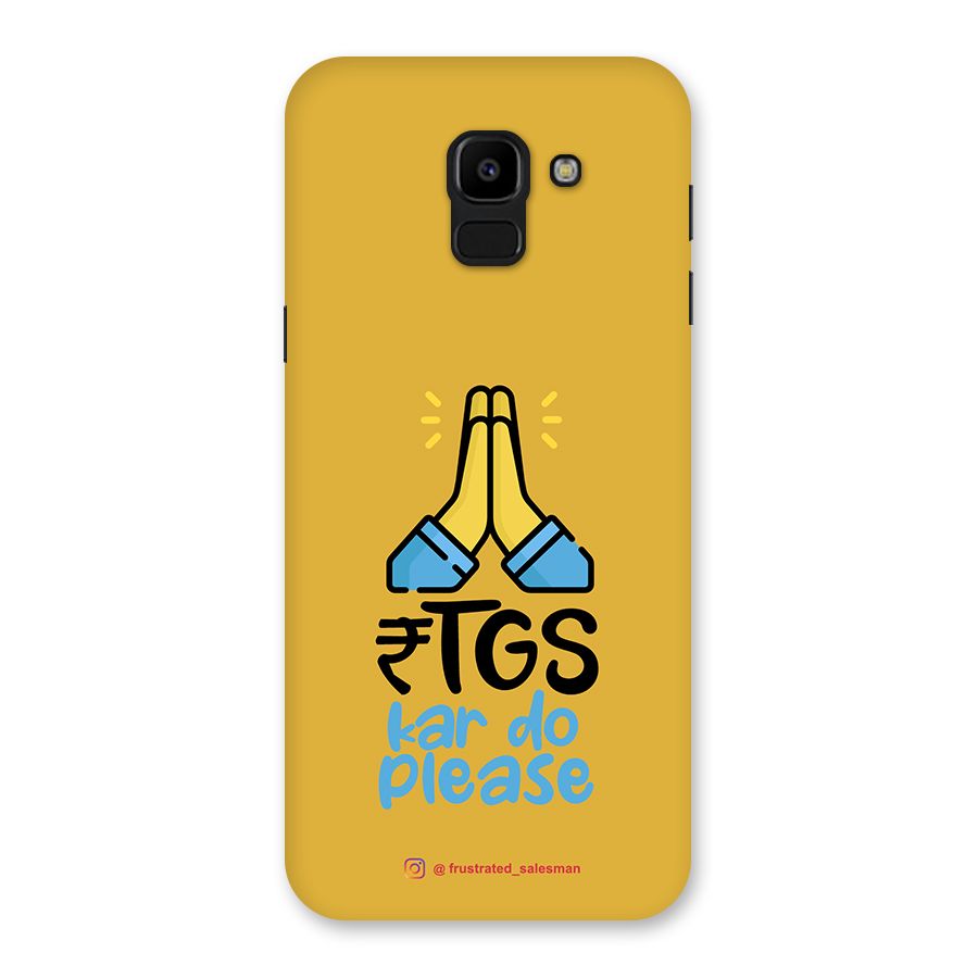 RTGS Kar Do Please Mustard Yellow Back Case for Galaxy J6