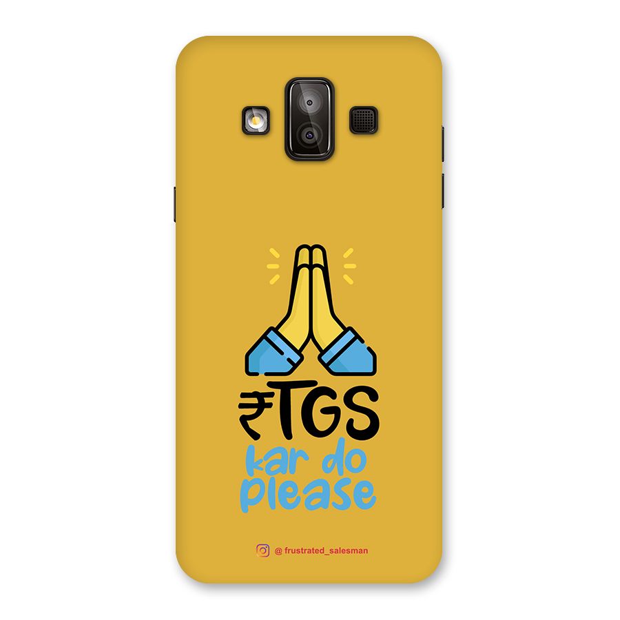 RTGS Kar Do Please Mustard Yellow Back Case for Galaxy J7 Duo