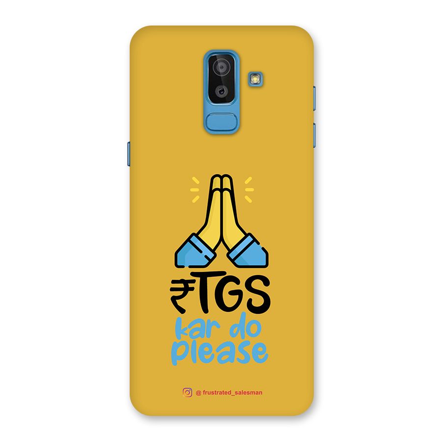 RTGS Kar Do Please Mustard Yellow Back Case for Galaxy J8