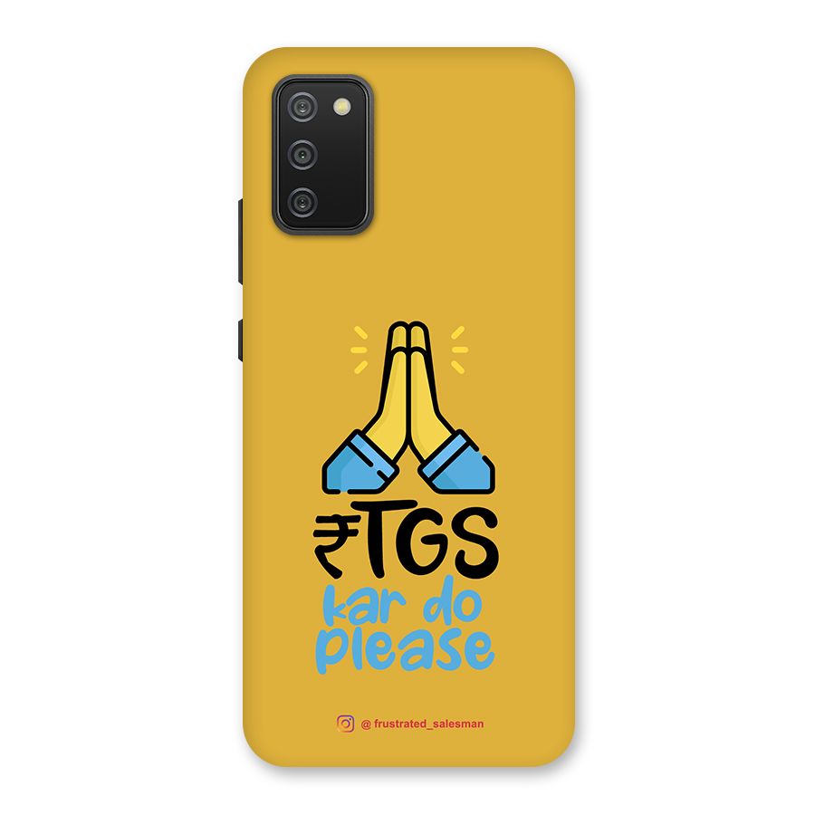 RTGS Kar Do Please Mustard Yellow Back Case for Galaxy M02s