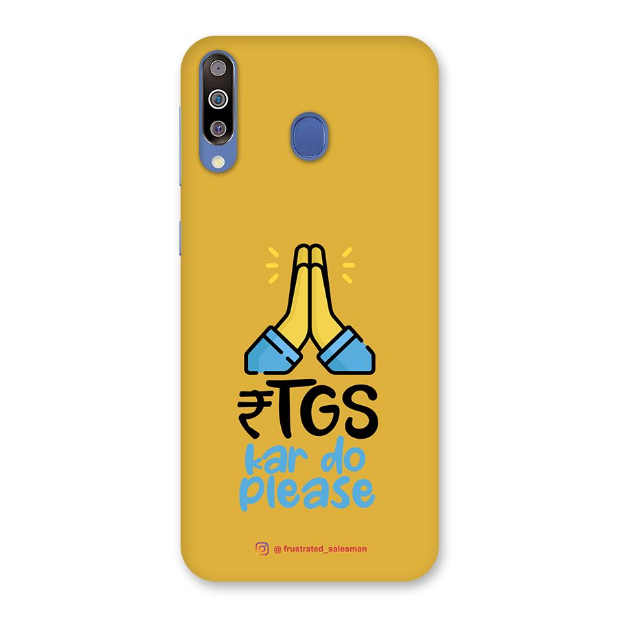 RTGS Kar Do Please Mustard Yellow Back Case for Galaxy M30