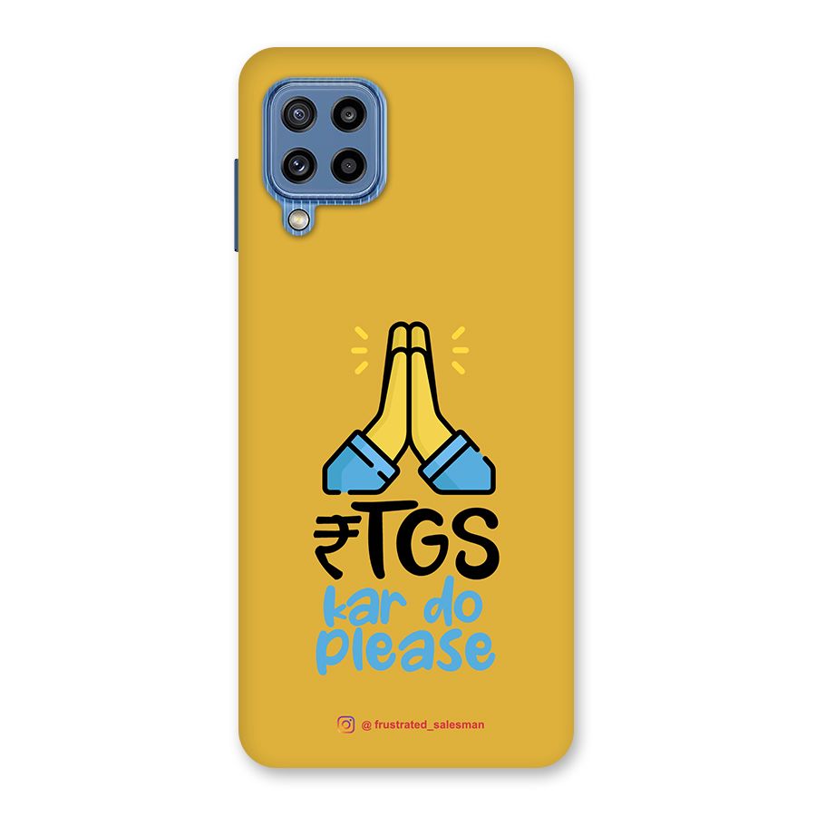 RTGS Kar Do Please Mustard Yellow Back Case for Galaxy M32