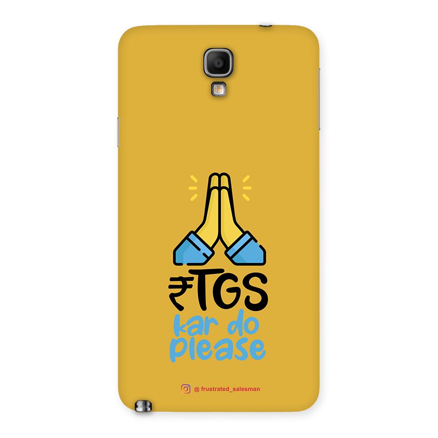 RTGS Kar Do Please Mustard Yellow Back Case for Galaxy Note 3 Neo