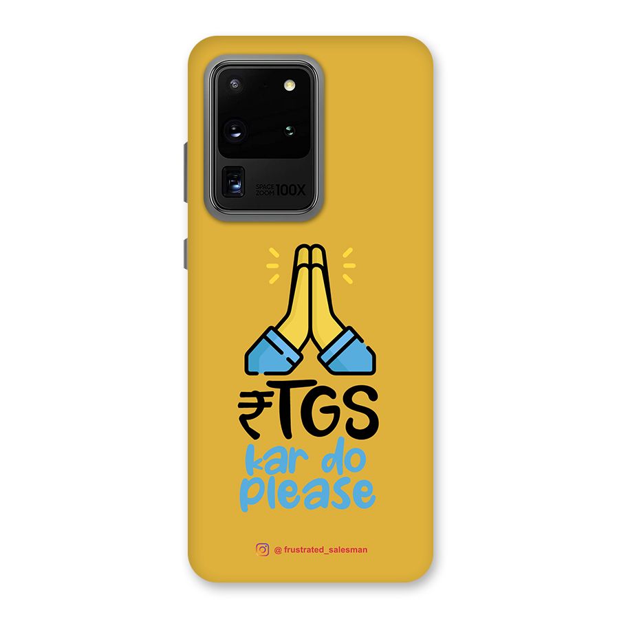 RTGS Kar Do Please Mustard Yellow Back Case for Galaxy S20 Ultra