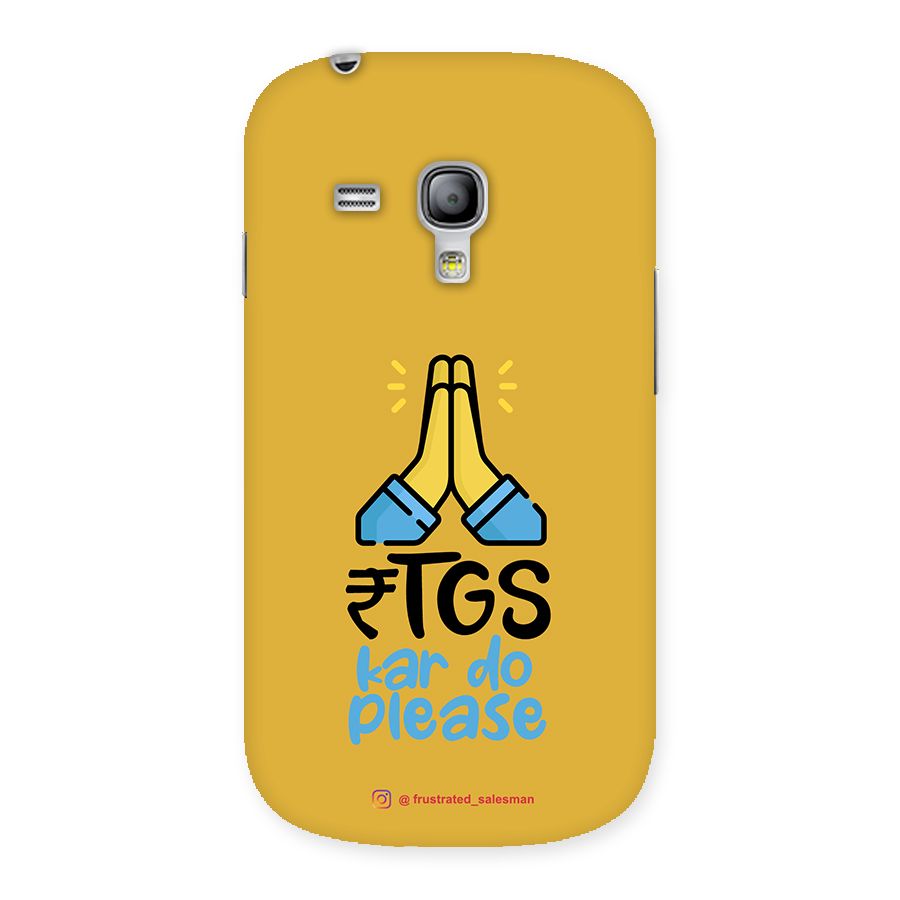 RTGS Kar Do Please Mustard Yellow Back Case for Galaxy S3 Mini